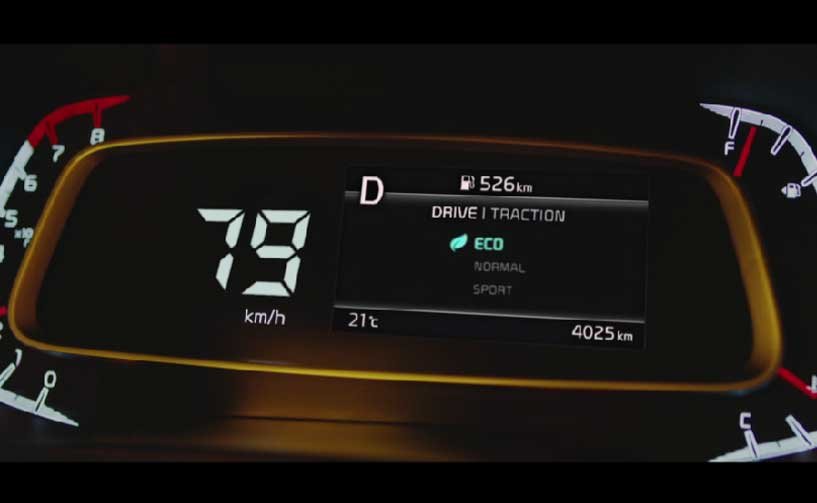 Drive modes selection system (Normal/Eco/Sport)